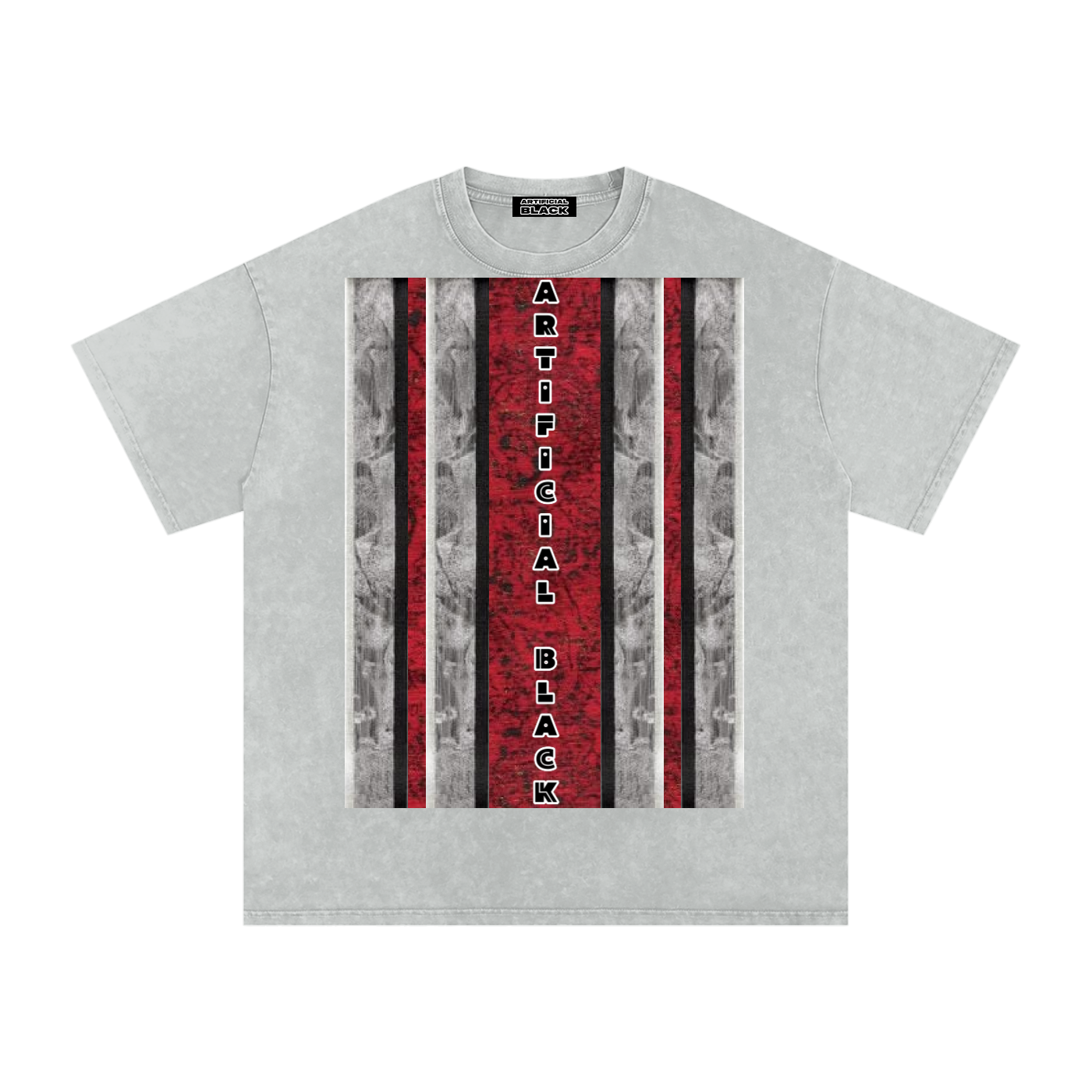 Livingmurals® Remix'd Snow Washed Oversized Cotton T