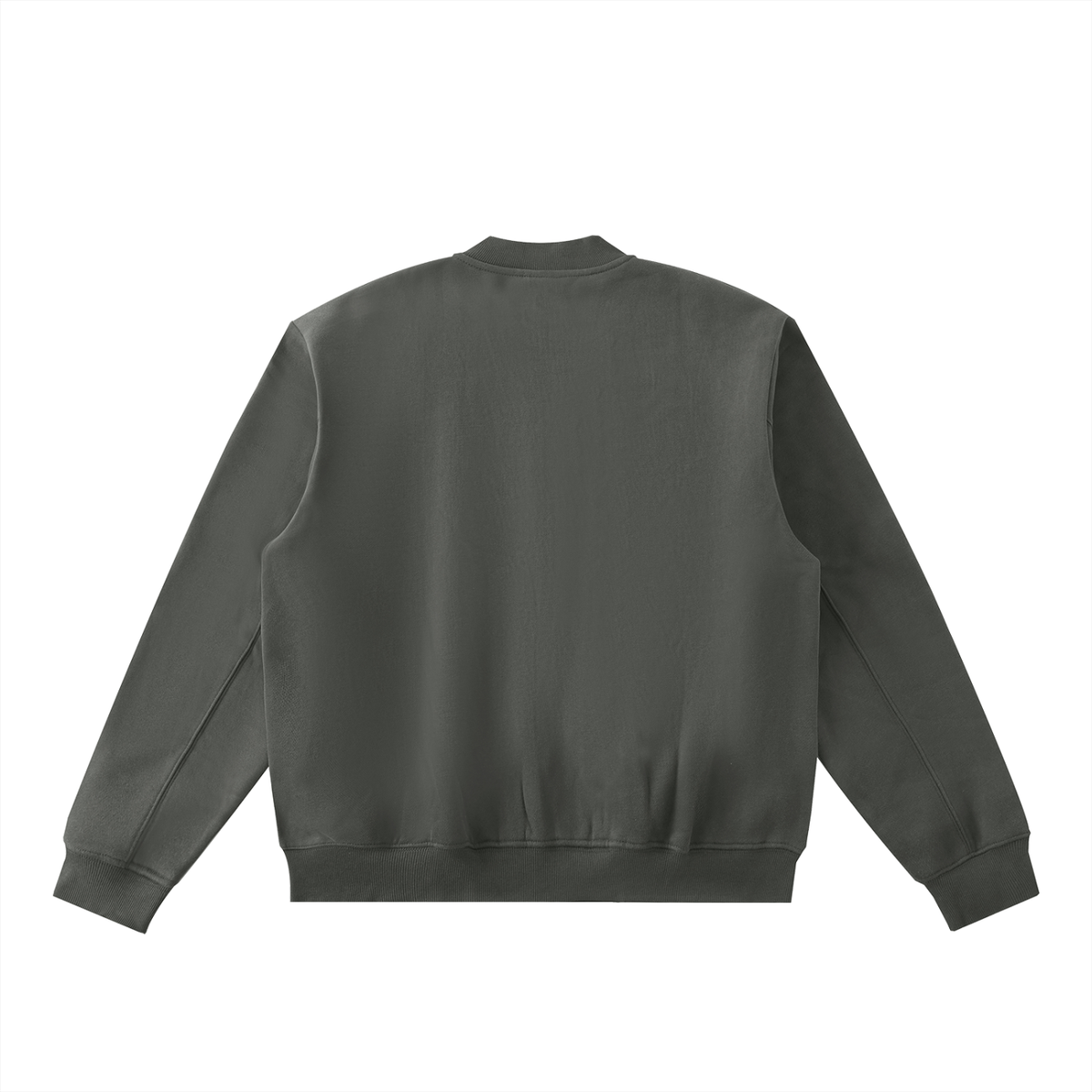 Essential Zip-Up Fleeced Digital Varsity Jacket
