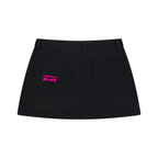A.B. Neon Studded City Denim Mini Skirt