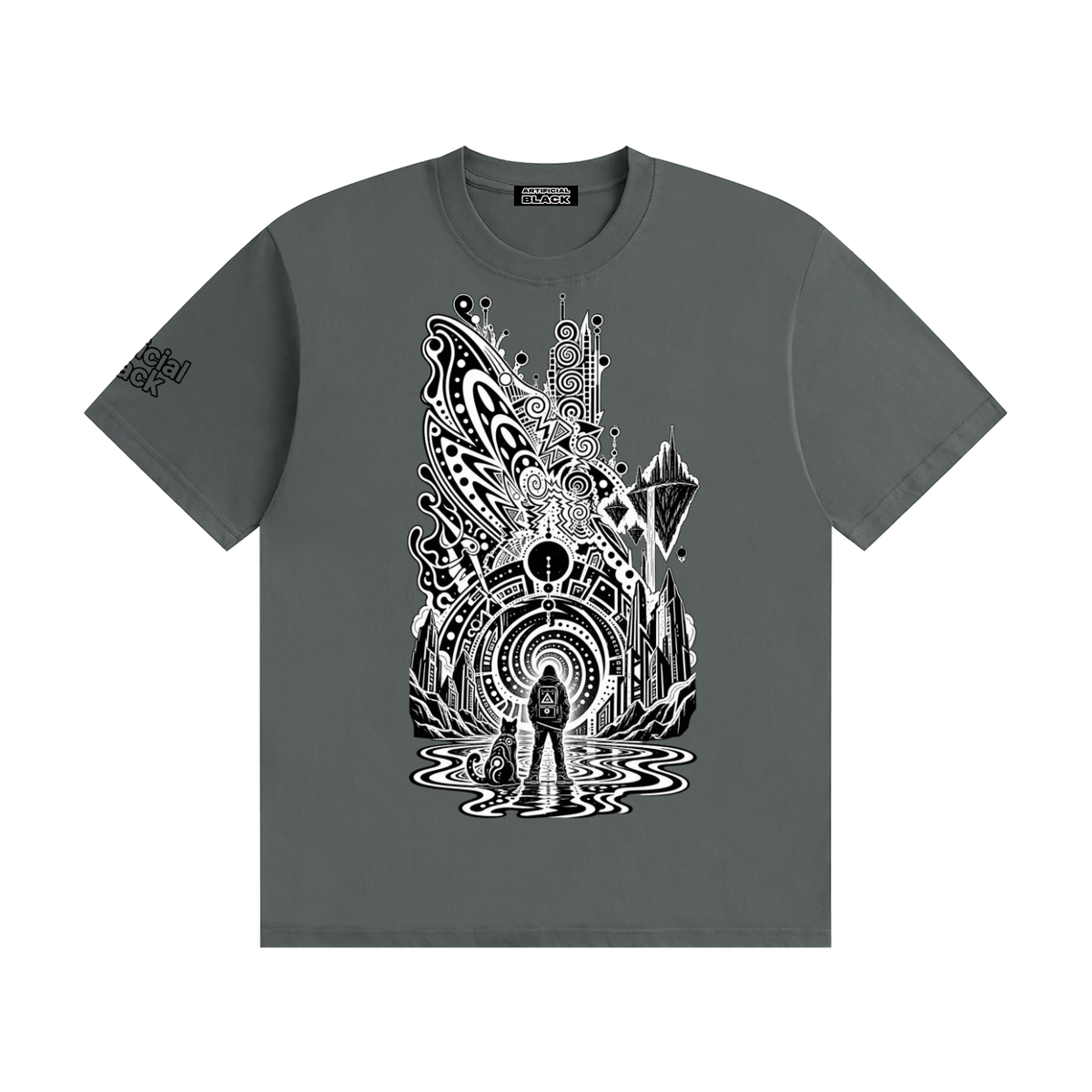 Unisex Multiversal Fractures Seamless Cotton T