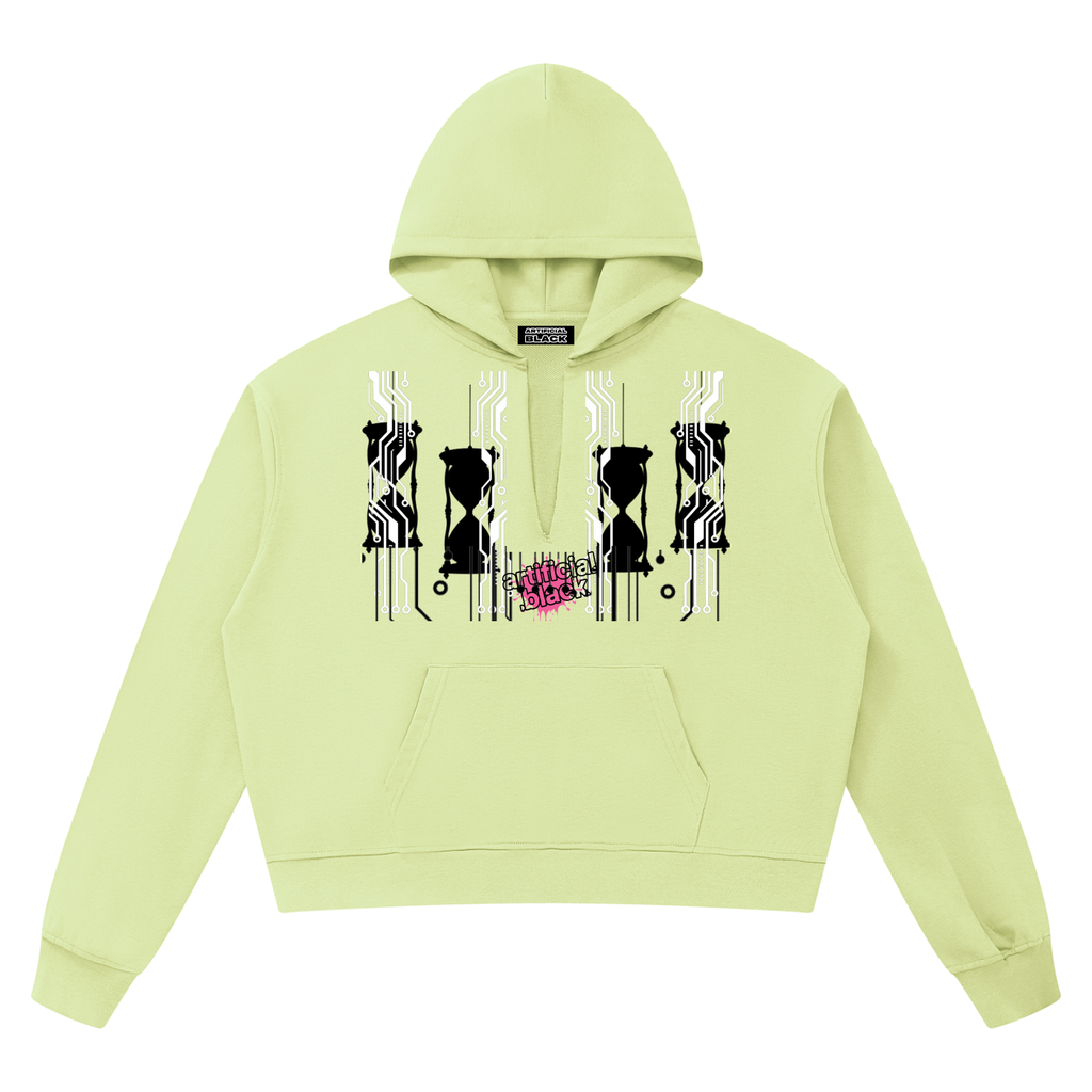 Unisex Boxy Raw Edge Hoodie