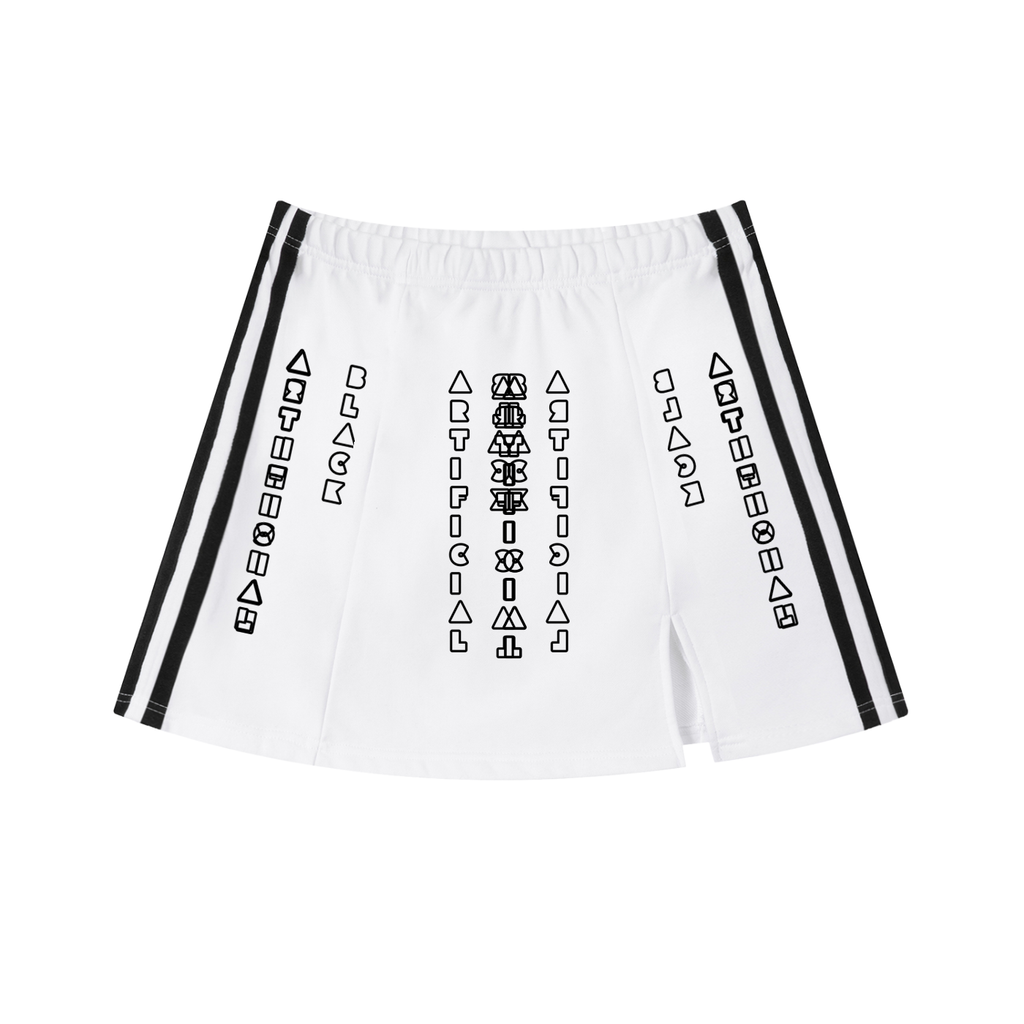 Mirror Side Stripe Skirt