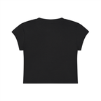 Women's Slim-Fit Silicone Skin Cropped T-Shirt