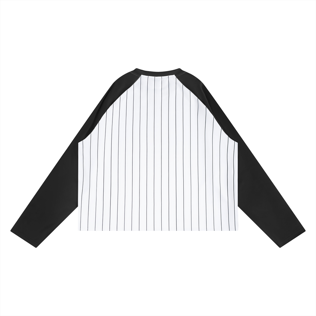 Plastic Smiles Striped Raglan Long Sleeve T