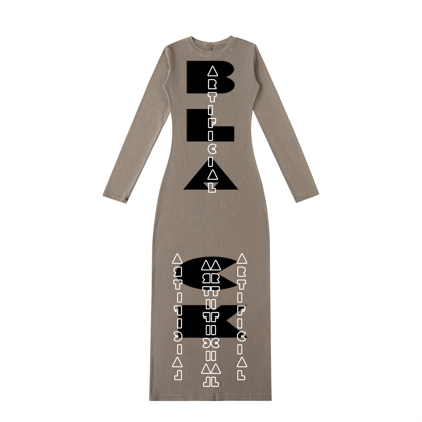 Dyed Washed Slit Maxi Dress