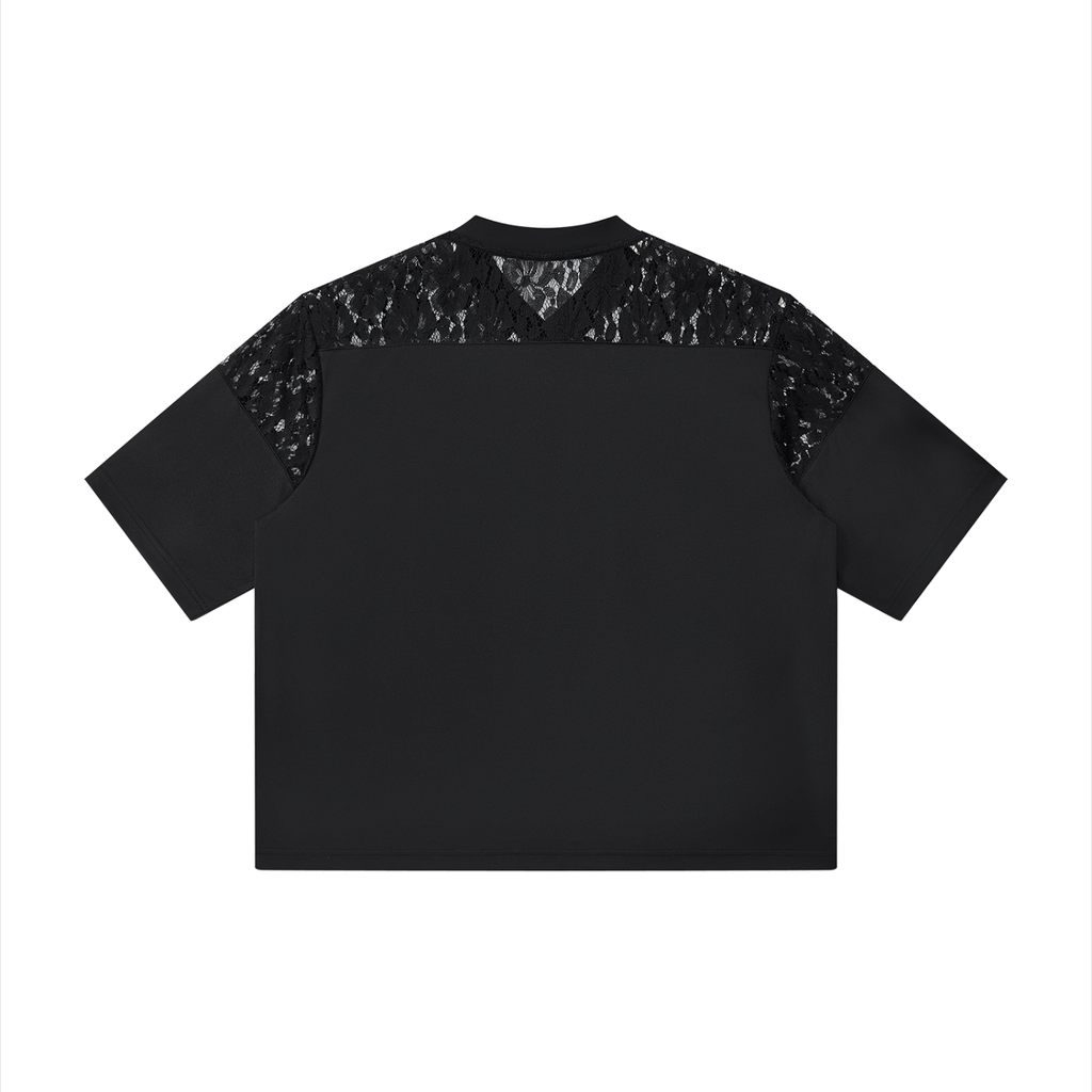 Artificial Lace and Vines  V-Neck T