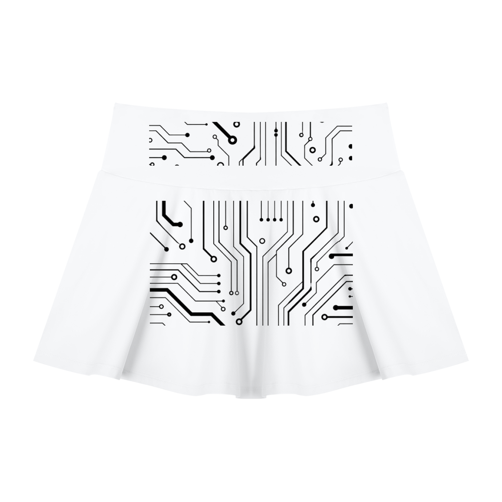 Women’s Digitally Enhanced Pleated A-Line Skirt