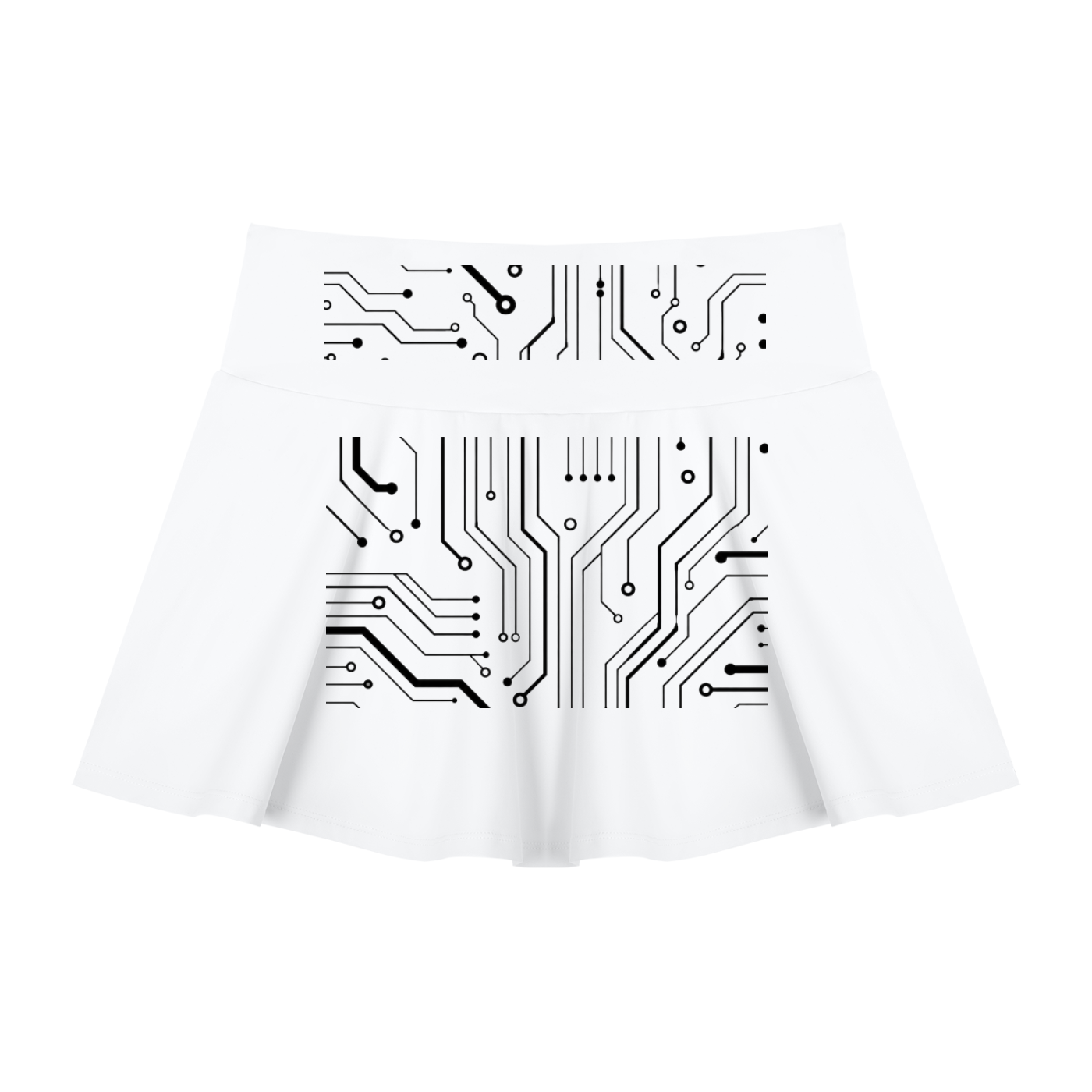Women’s Digitally Enhanced Pleated A-Line Skirt