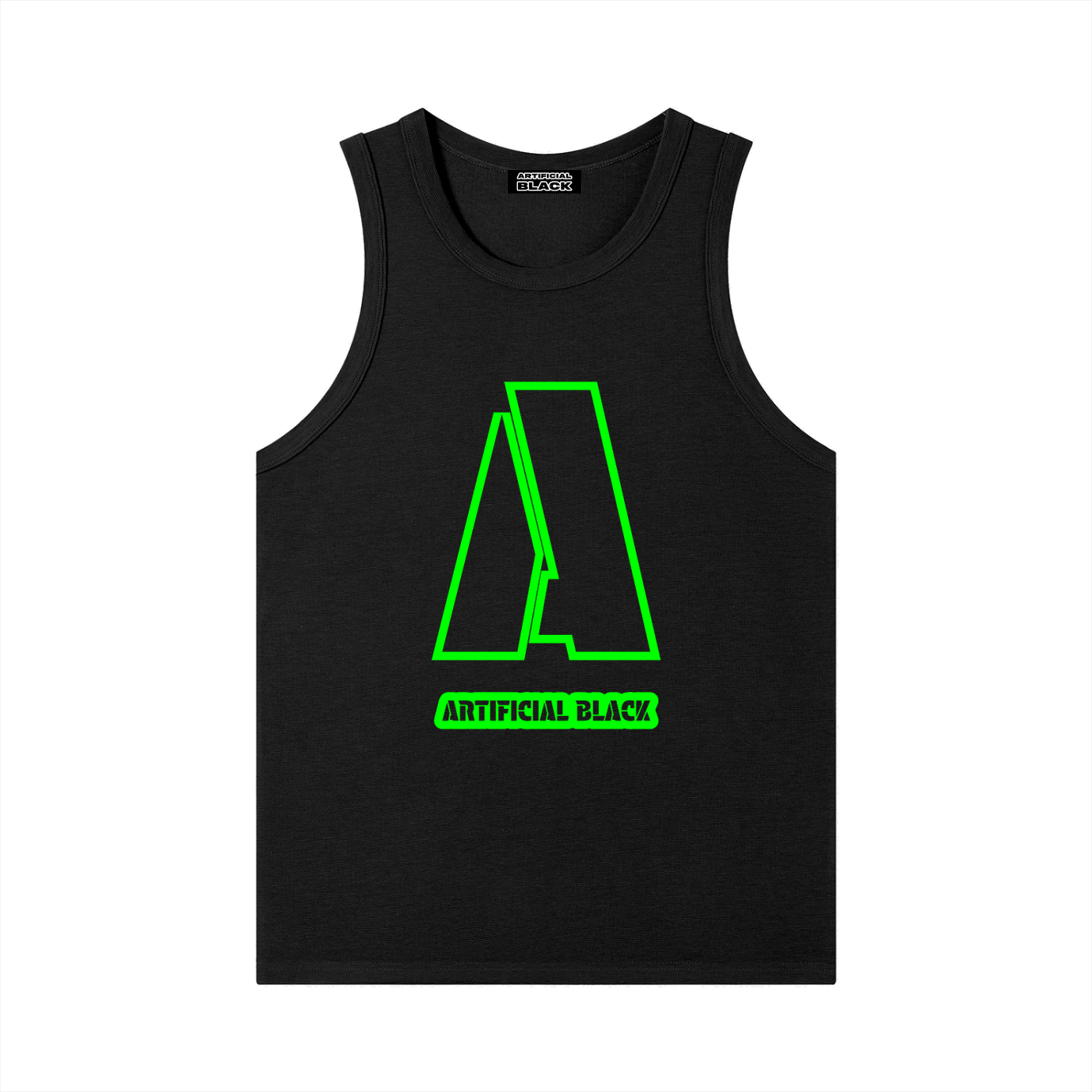 Men's Heavyweight Ribbed Branded Tank Top
