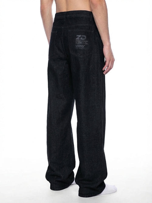 Men's Vintage Wash Wide Leg Denim Jeans - ZERO DROP SUPPLY CO.