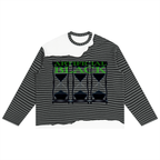 Unisex Striped Panel Sands Of Time Boxy Long Sleeve T