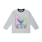Kid's Striped File Not Found Long Sleeve T