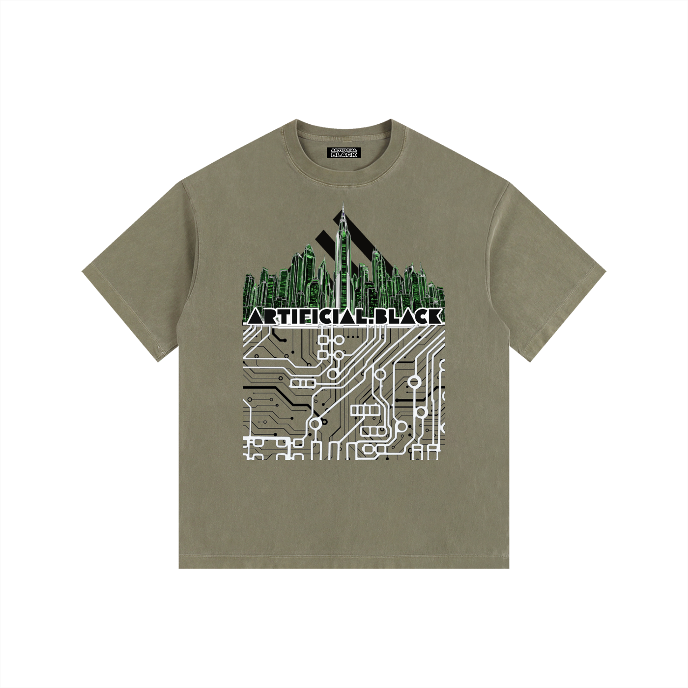 Future Vintage Digital Cities Oversized Cotton T