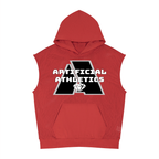Unisex Artificial Athletics Mesh Sleeveless Hoodie