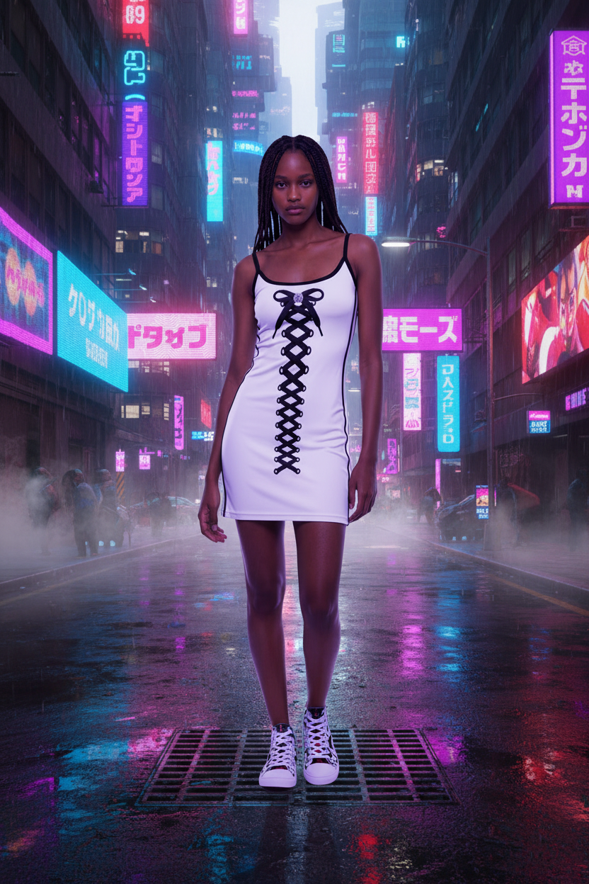 Women's Color Block Mini Dress