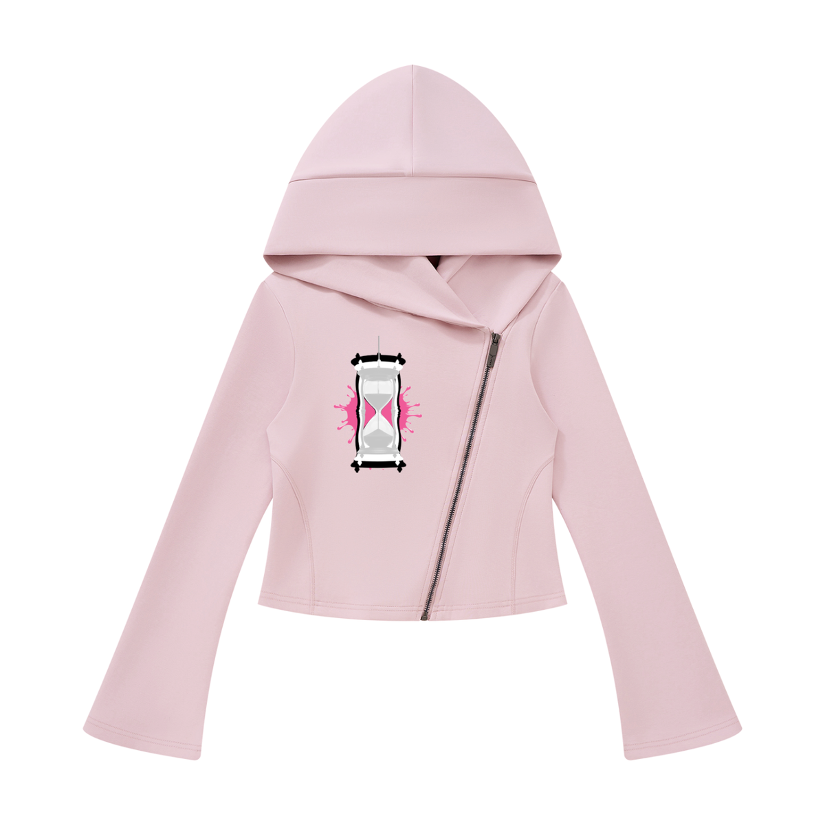 Women's Bell Sleeve Full Zip Hoodie