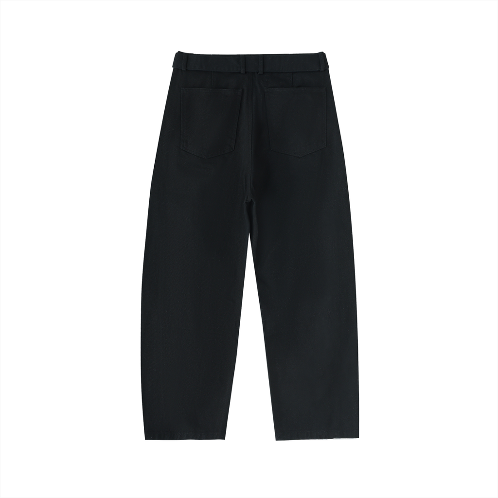 Digital Logo Barrel-leg Chino Pants