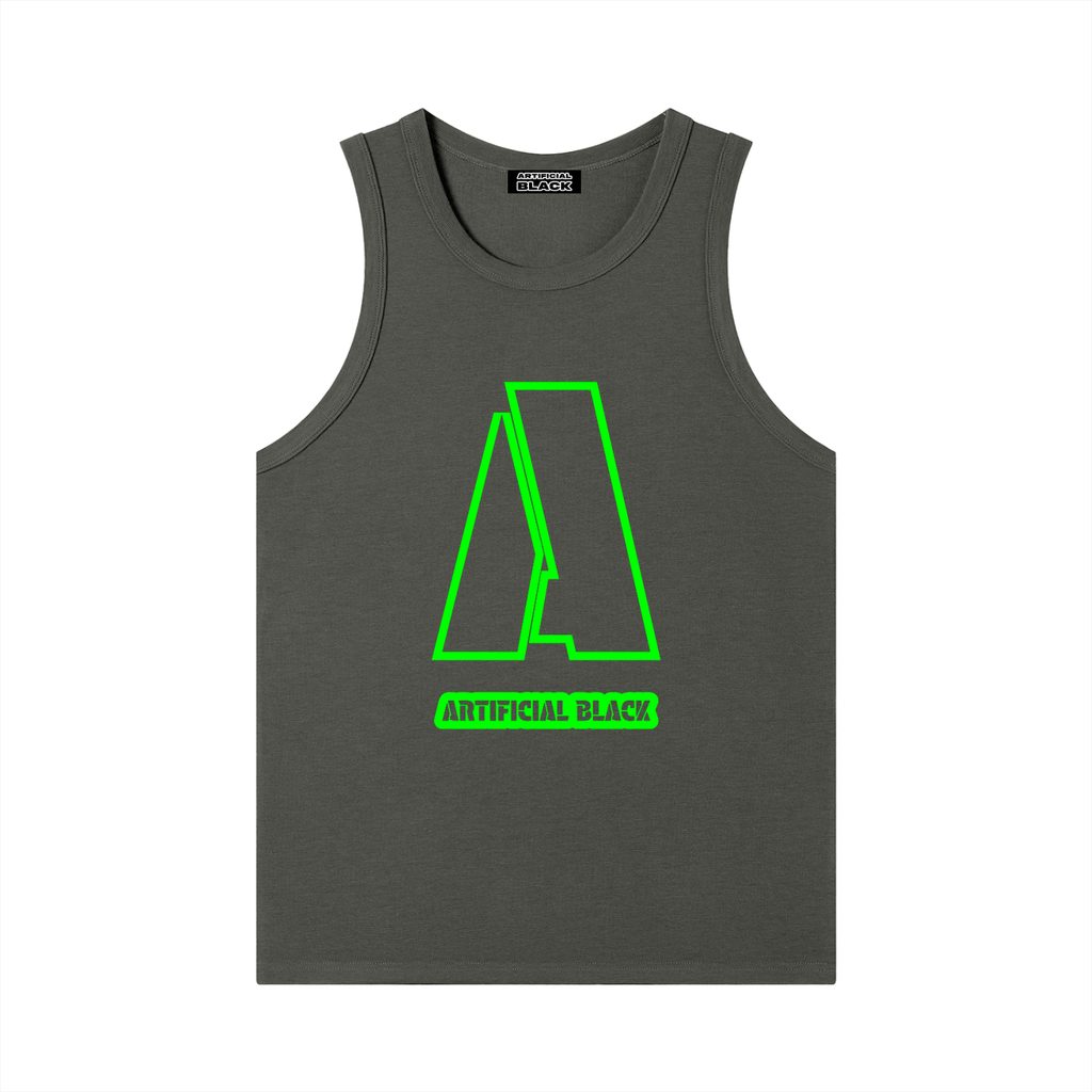 Men's Heavyweight Ribbed Branded Tank Top