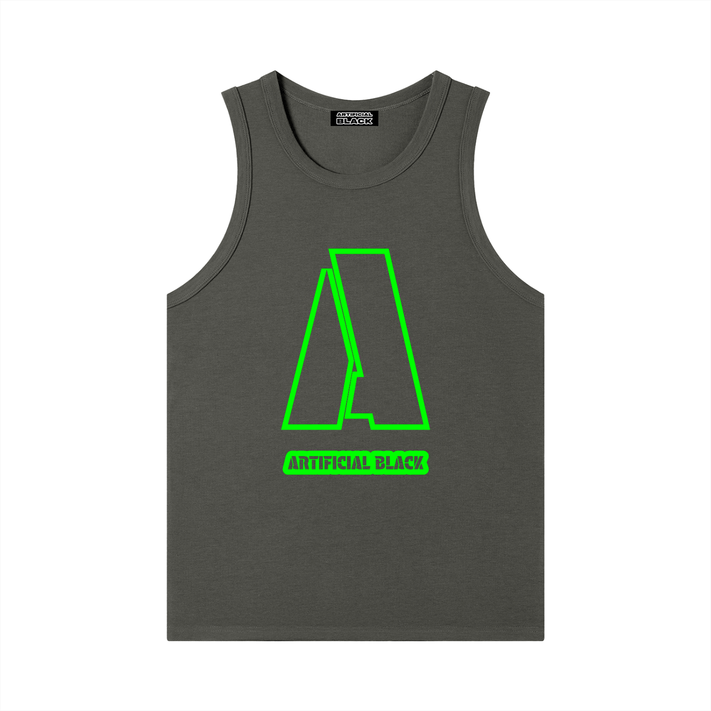 Men's Heavyweight Ribbed Branded Tank Top