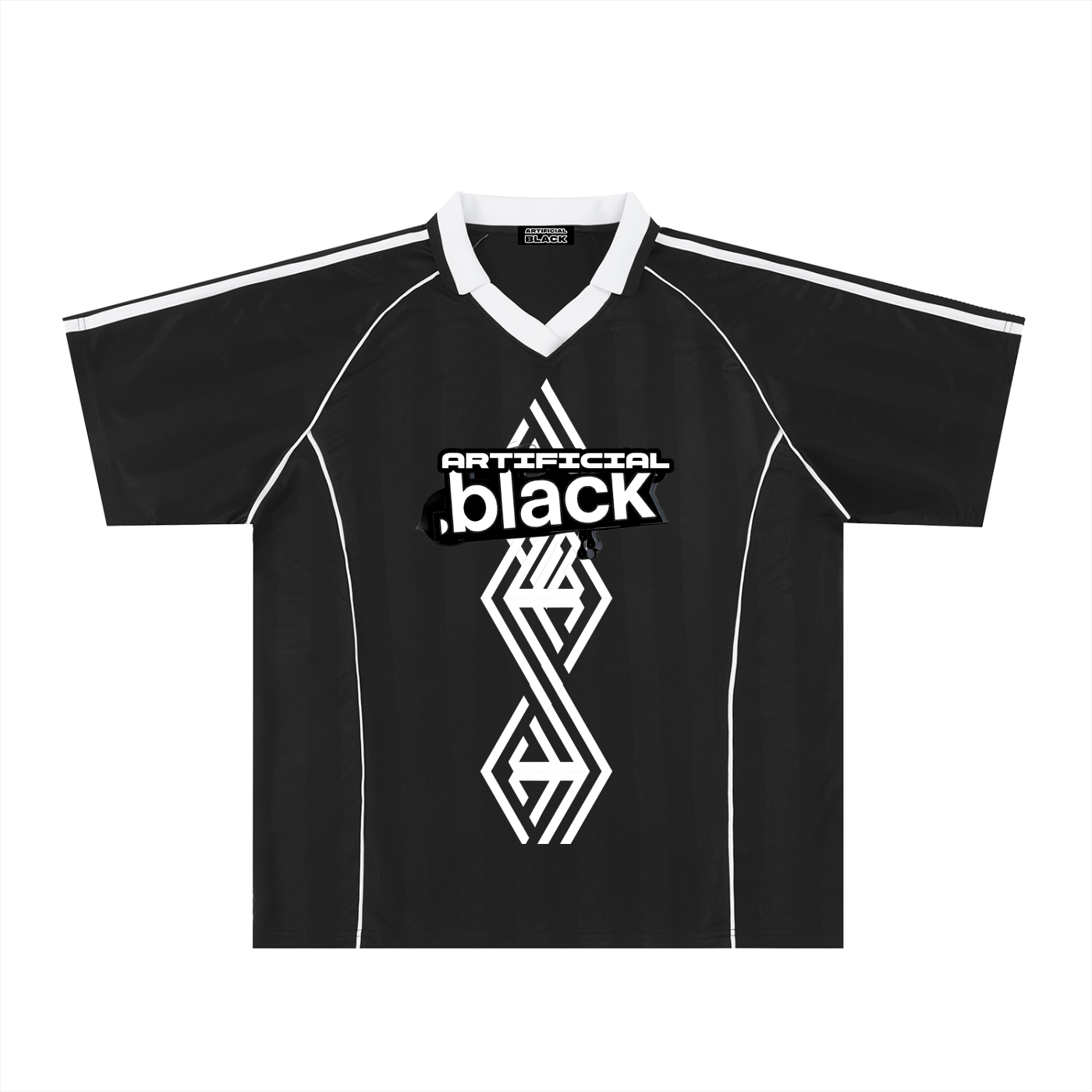 Shadow Stripe Collared Soccer Jersey