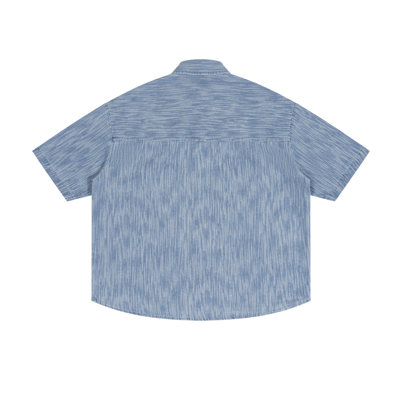 Unisex Boxy Vintage Wash Denim Shirt