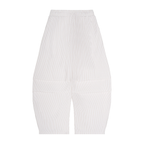 Vertical Stripe Drawstring Barrel Pants