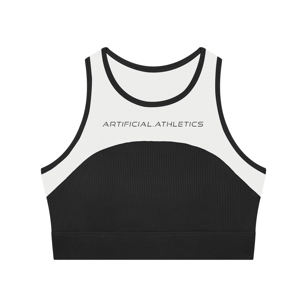 Women’s Artificial Athletics Paneled Crop Yoga Tank Top