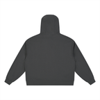 Boxy Button Placket Hoodie