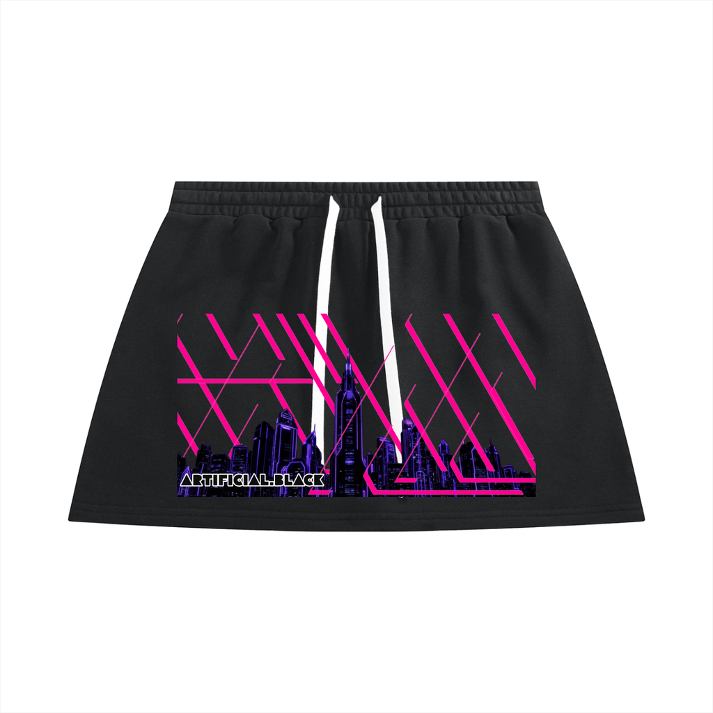 Women's Artificial-Line Mini Skirt