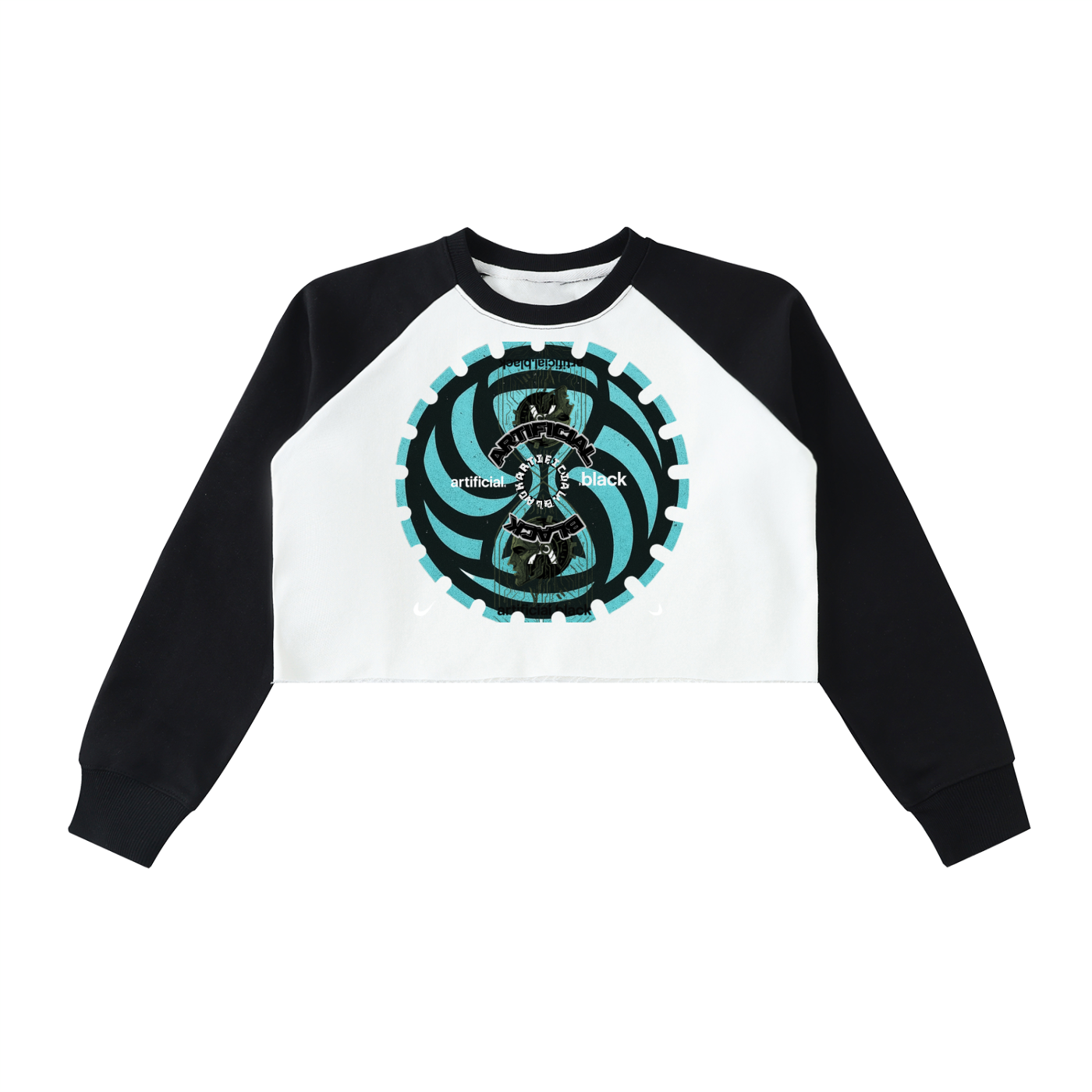 "Time Spiral Cropped Sweatshirt"