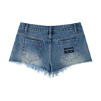 Women's Vintage Wash Raw Hem Denim Shorts