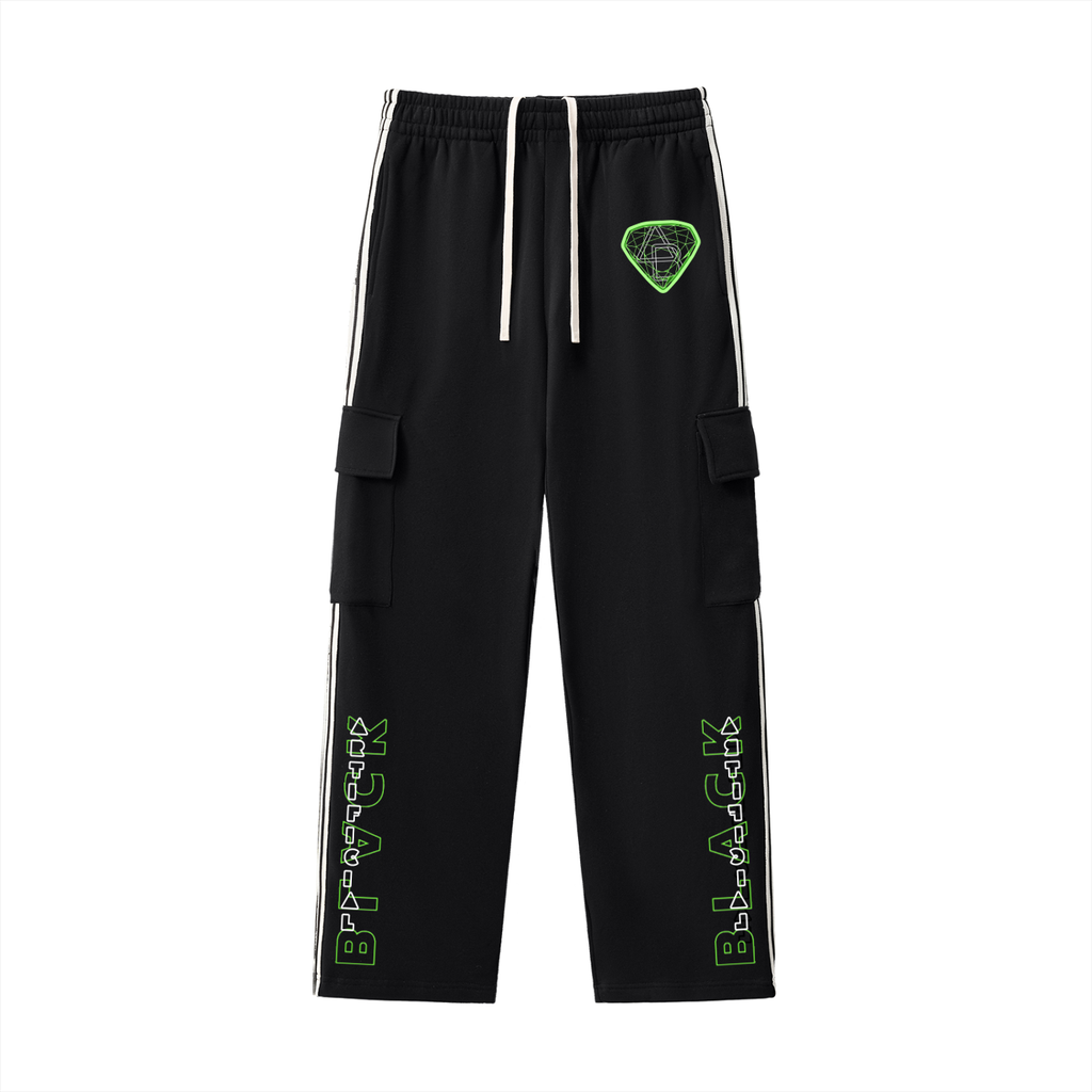 Side Stripe Straight-Leg Pants