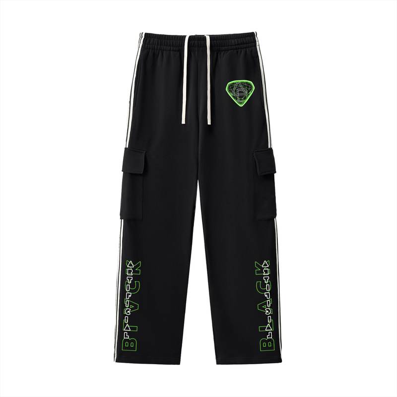 Side Stripe Straight-Leg Pants