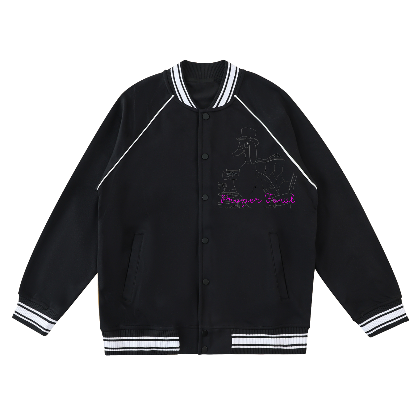 Proper Fowl Raglan Varsity Jacket