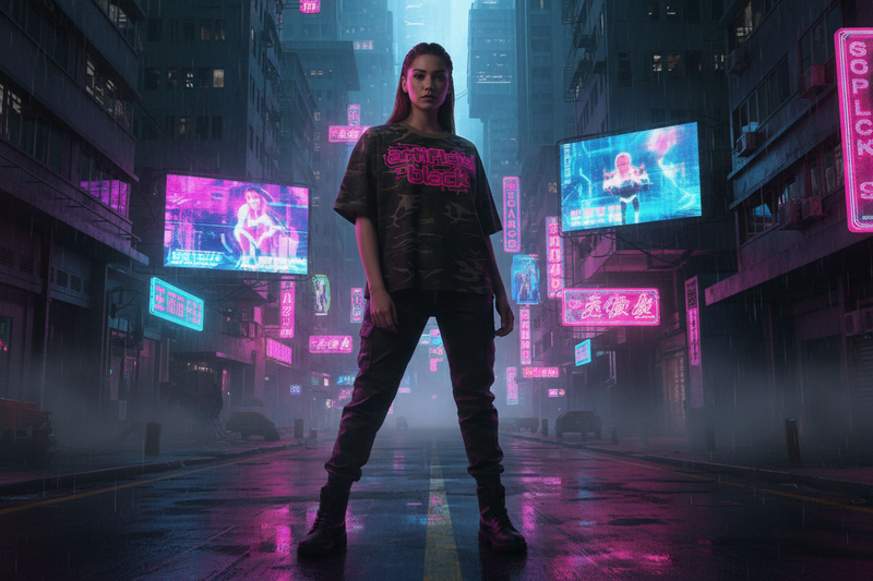 Unisex Camo Boxy T-Shirt