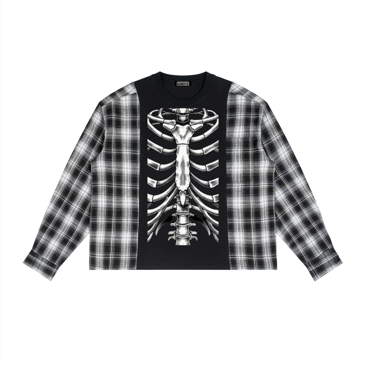 XRay Vision Plaid Long Sleeve T-Shirt
