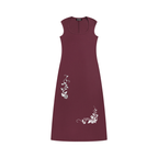 Women's Slim Sleeveless Time Vines Dress