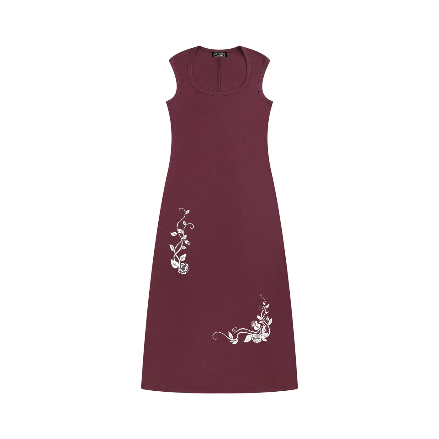 Women's Slim Sleeveless Time Vines Dress