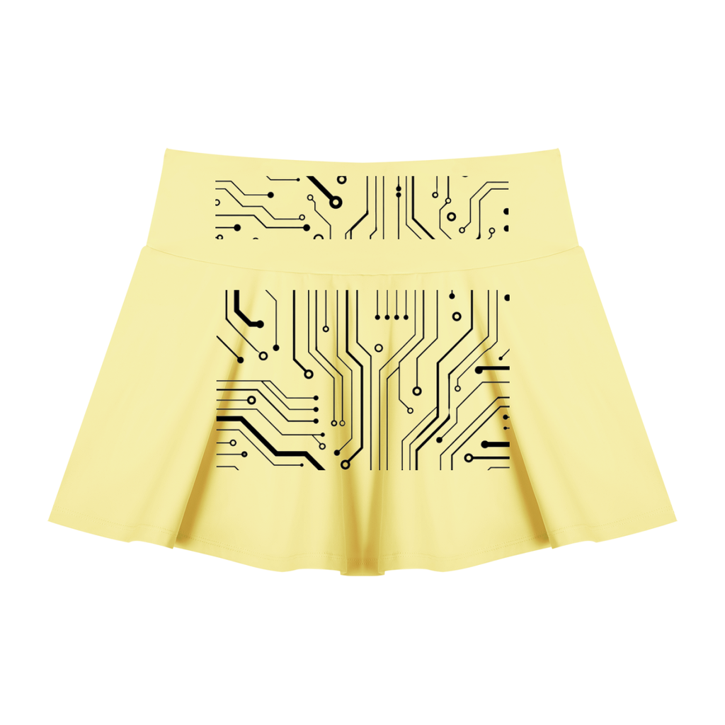 Women’s Digitally Enhanced Pleated A-Line Skirt