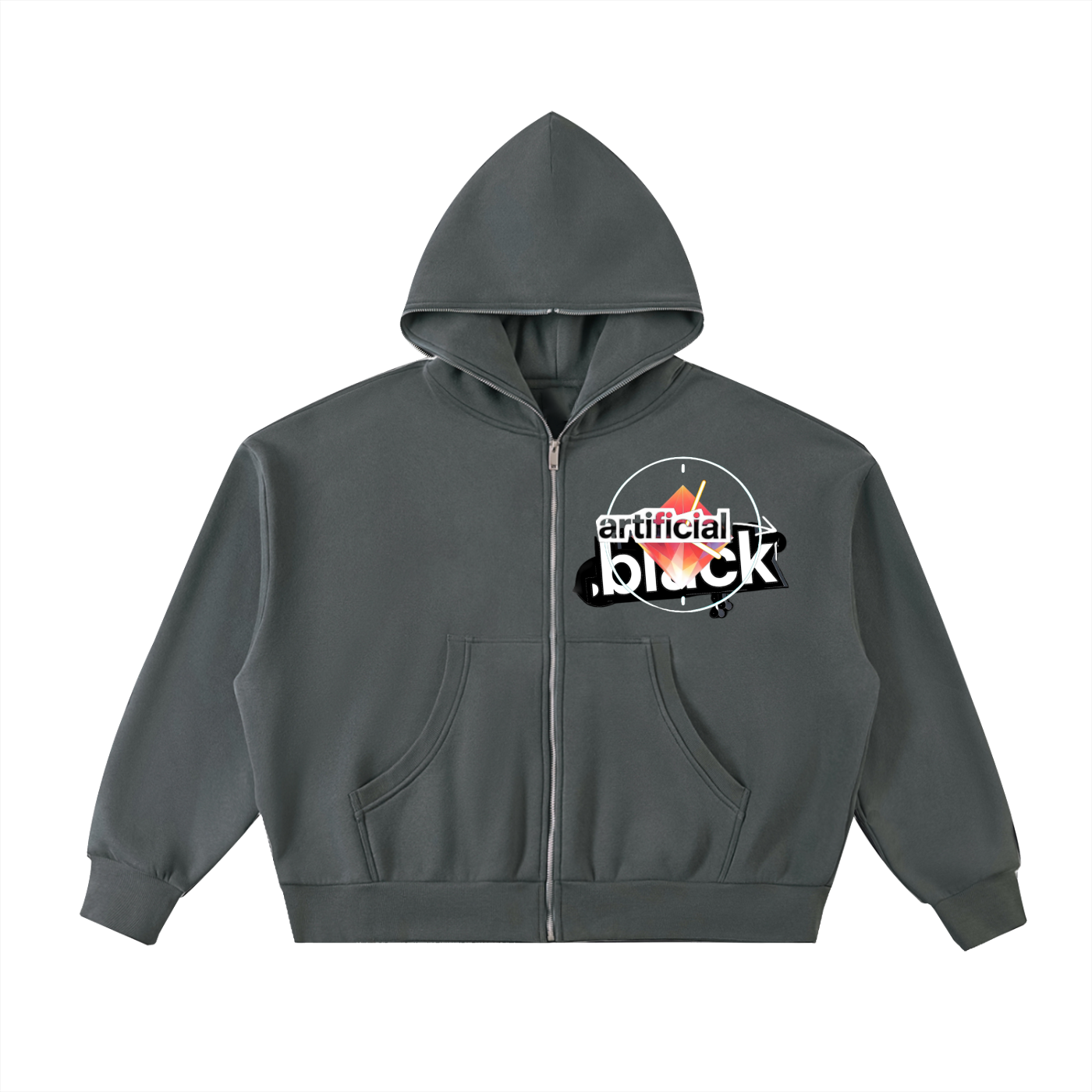 "Full-Zip Time Splatter Shield"