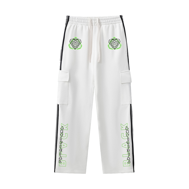 Side Stripe Straight-Leg Pants