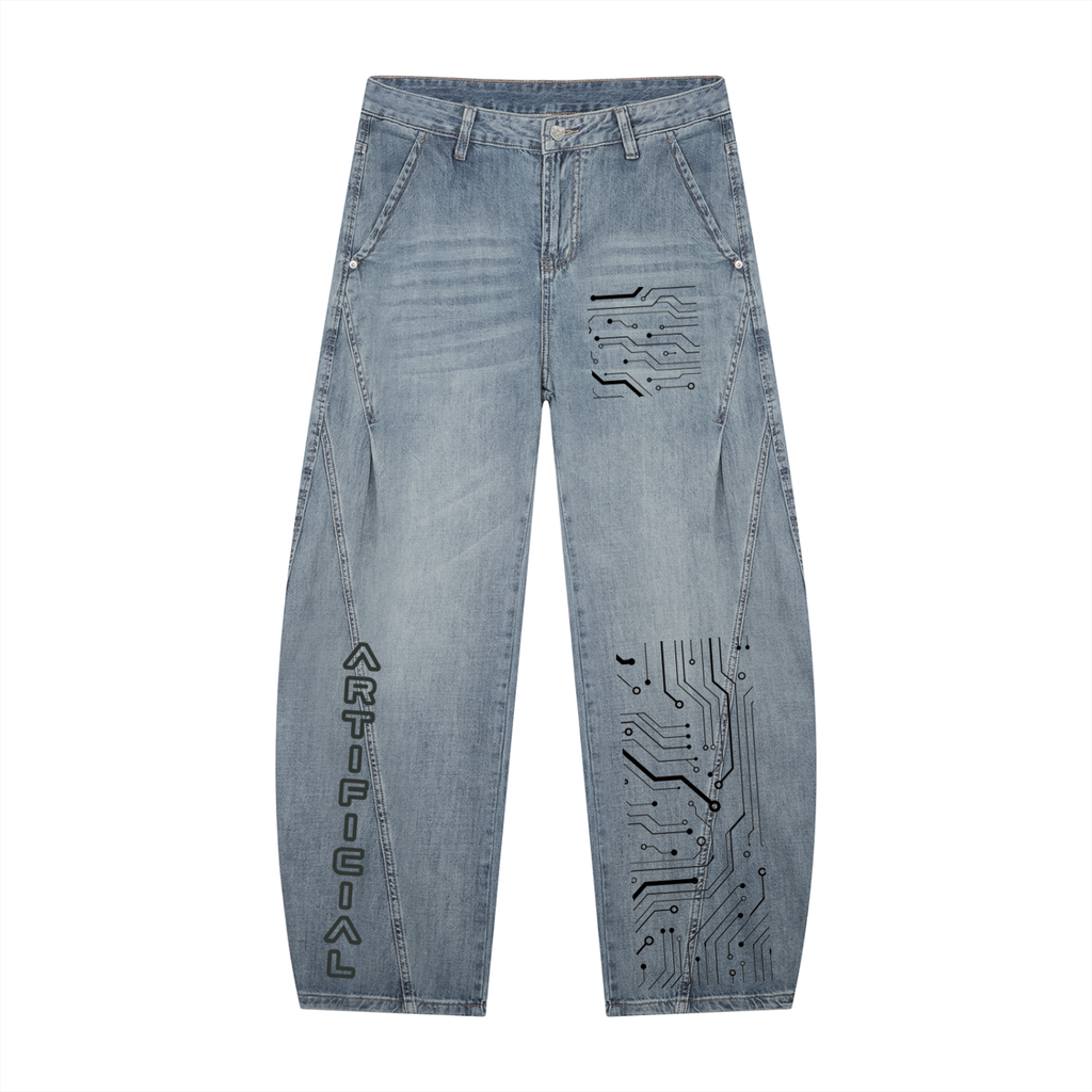 Men's High Tech Barrel Leg Jeans