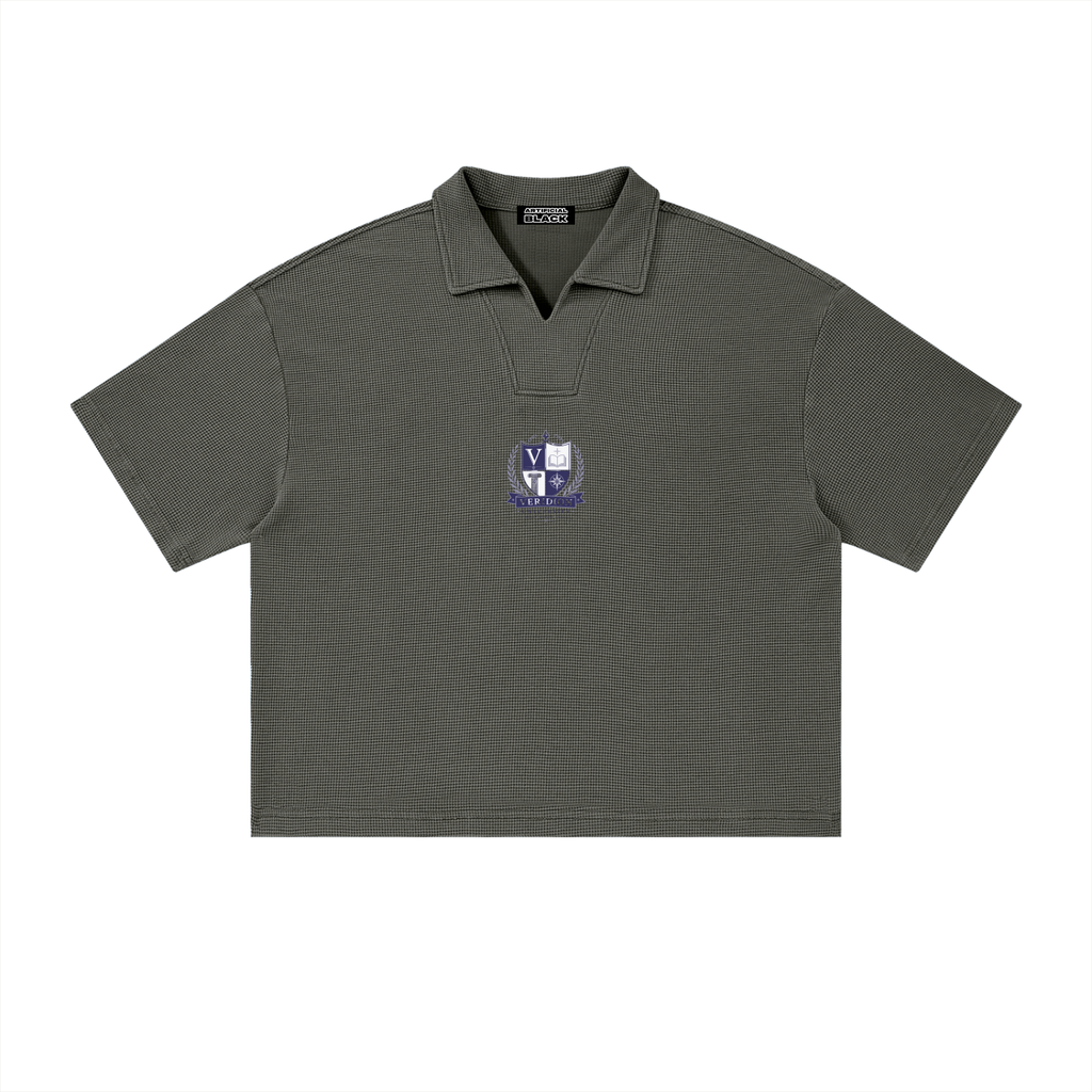 Unisex Veridion University Vintage Wash Waffle Polo