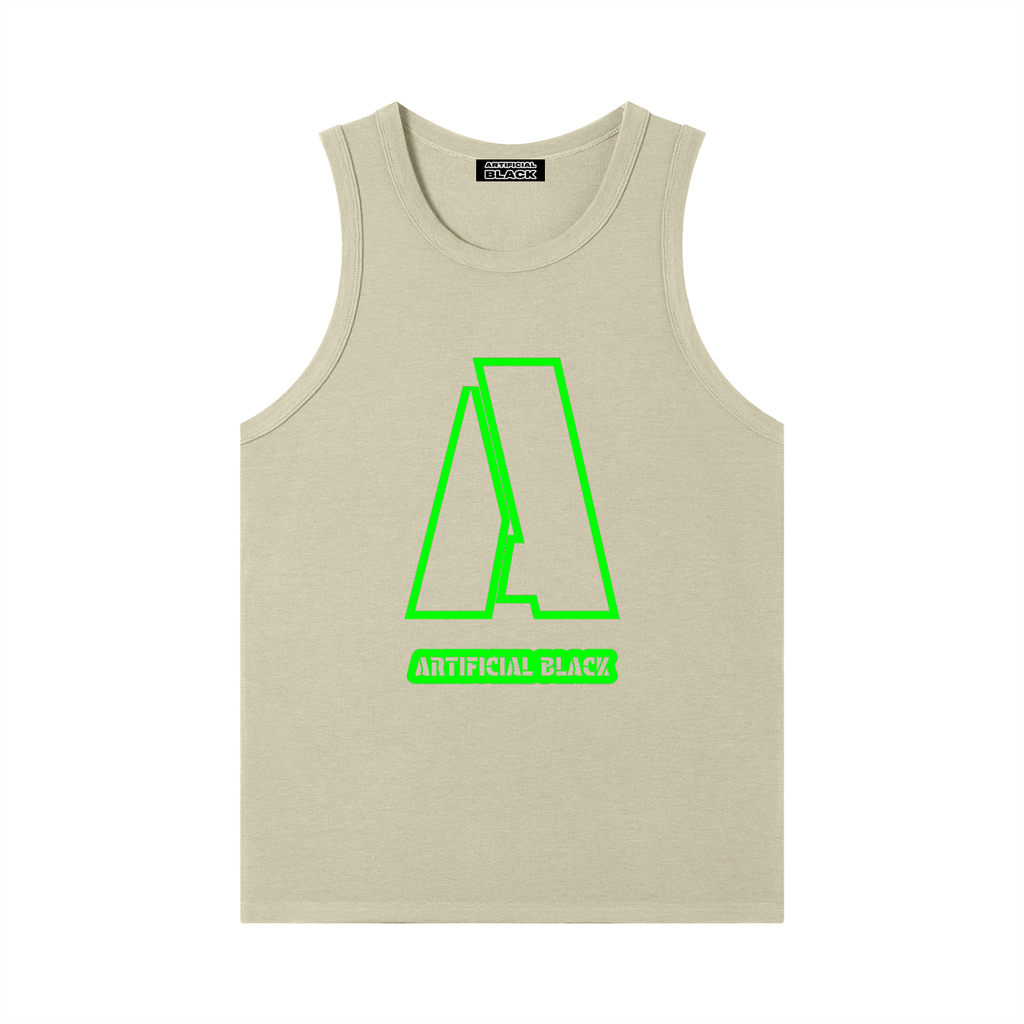 Men's Heavyweight Ribbed Branded Tank Top