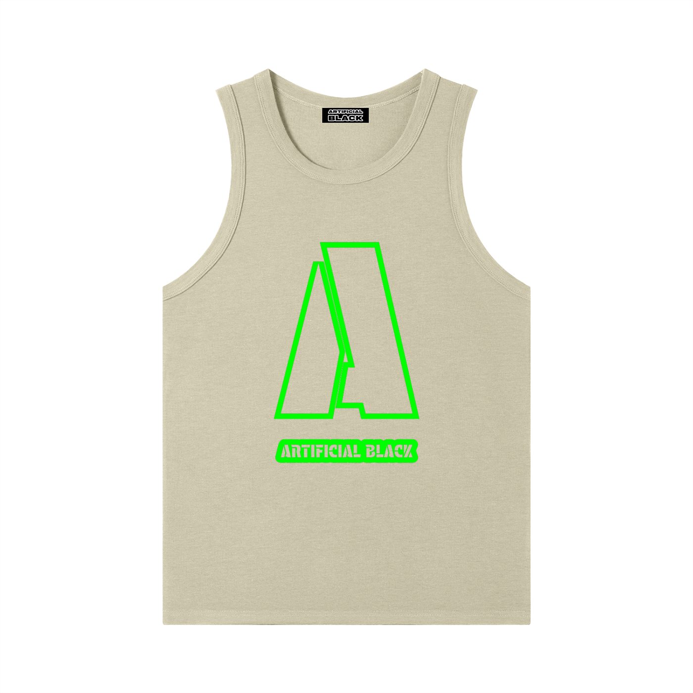 Men's Heavyweight Ribbed Branded Tank Top