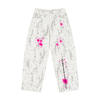 Women's Splatter Barrel Leg Jeans