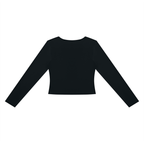 T-shirt à manches longues pour femme, ajouré, motif numérique sablier