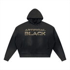 Unisex Artificially Embroidered Sunfade Distressed Hoodie