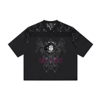 Artificial Lace and Vines  V-Neck T