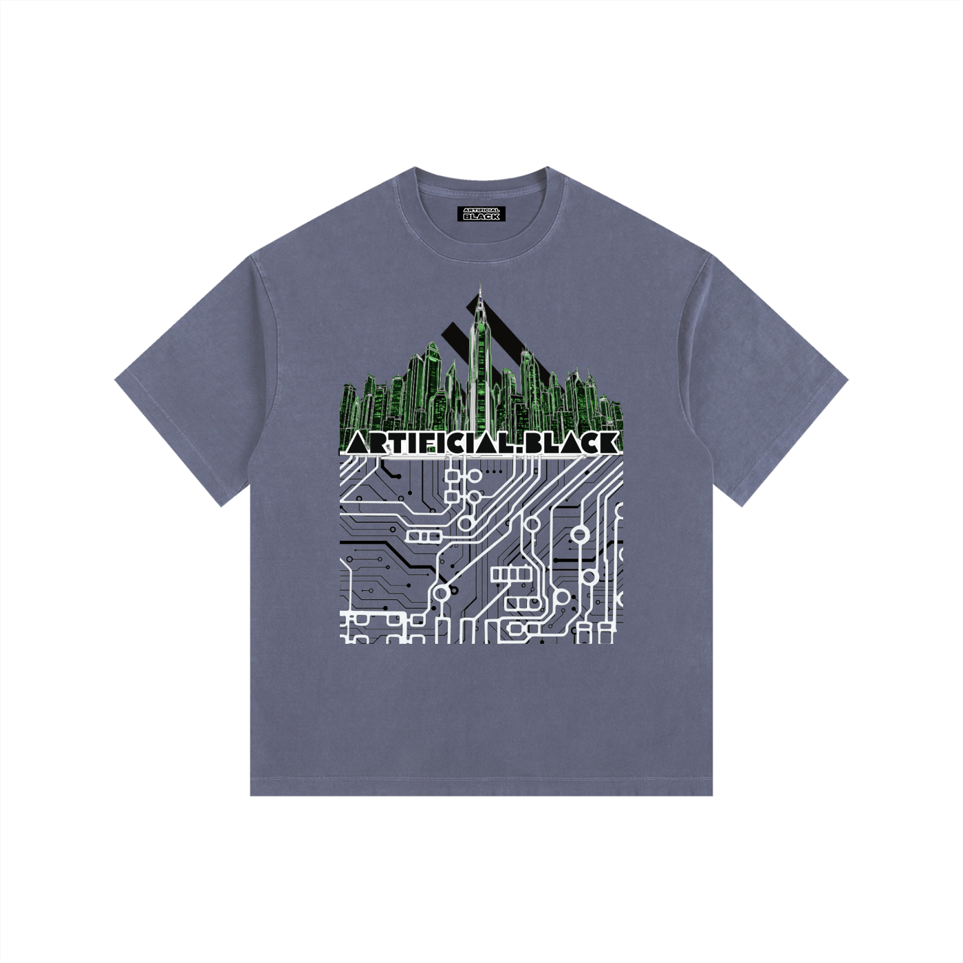Future Vintage Digital Cities Oversized Cotton T